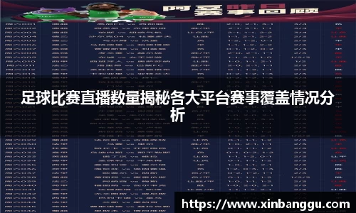 足球比赛直播数量揭秘各大平台赛事覆盖情况分析
